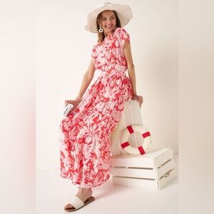 Mittoshop Tropical Print Top and Skirt Set